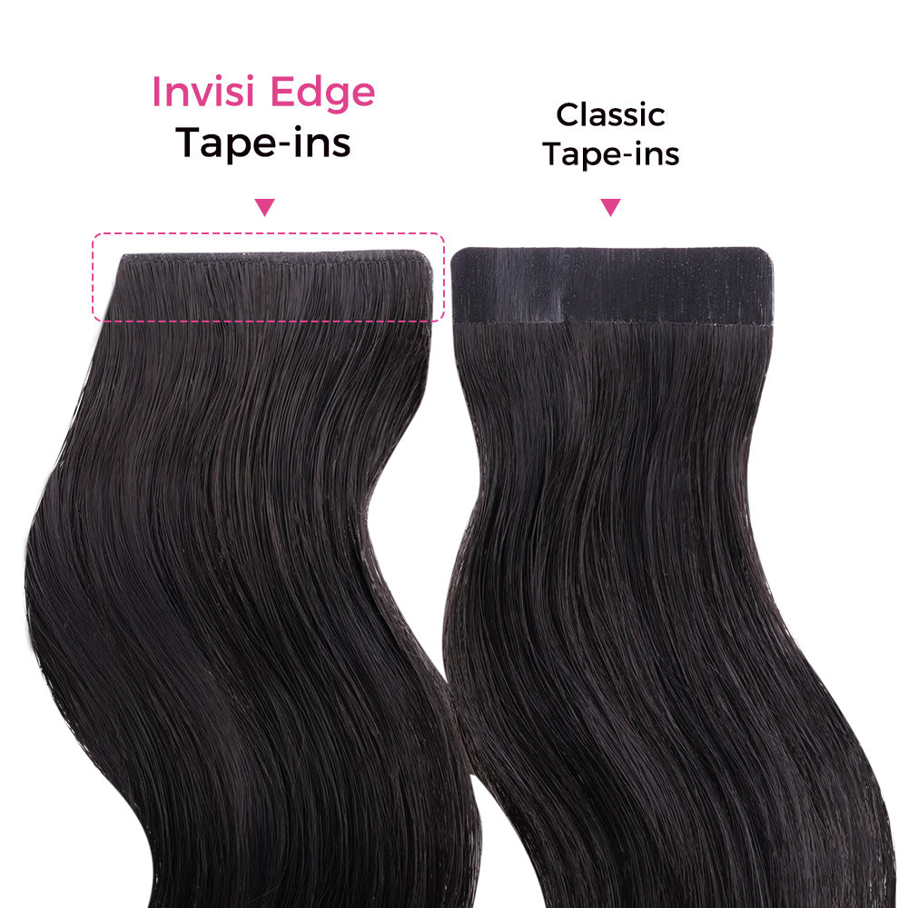 Lashey Invisi Edge Seamless Tape in Hair Extensions Body Wave Virgin Human Hair