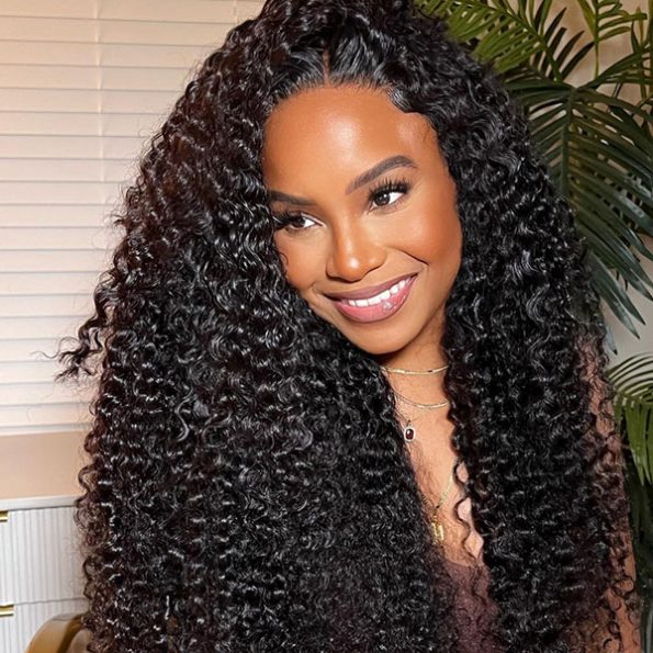 Deep Wave 13×6 Full Frontal HD Lace Flexi Fit Drawstring Curly Human Hair Wig Pre Everything