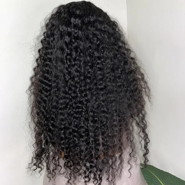Deep Wave Pull Go Drawstring Glueless 6×5 13×6 HD Lace Closure Human Hair Wig Pre Bleached Knots