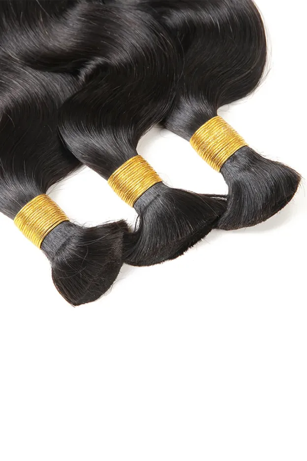 Onimehair Body Wave Bulk Human Hair For Braiding Natural Black