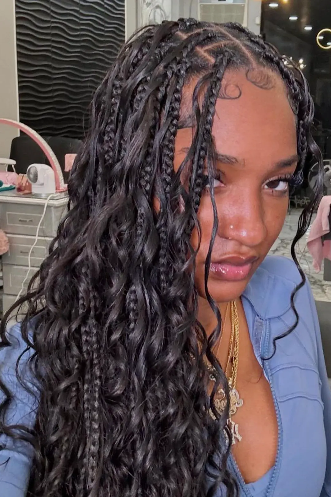 Onimehair Loose Wave Bulk Hair For Braiding Natural Black