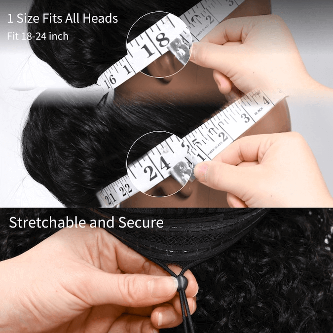 Onimehair™300% Density Long Straight Pre Everything Lace Wig New No Slip Silky Put On & Go Human Hair Wigs with Invisible Drawstring 