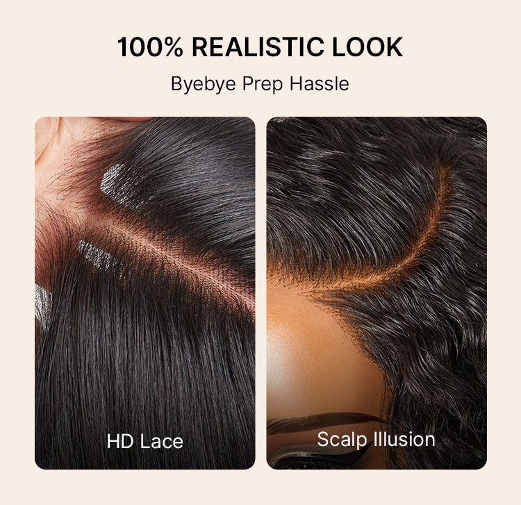 Ready to Go Water Wave Short Curly Bob Wig Glueless Minimalist HD Lace Wig Pre-Cut Lace-34