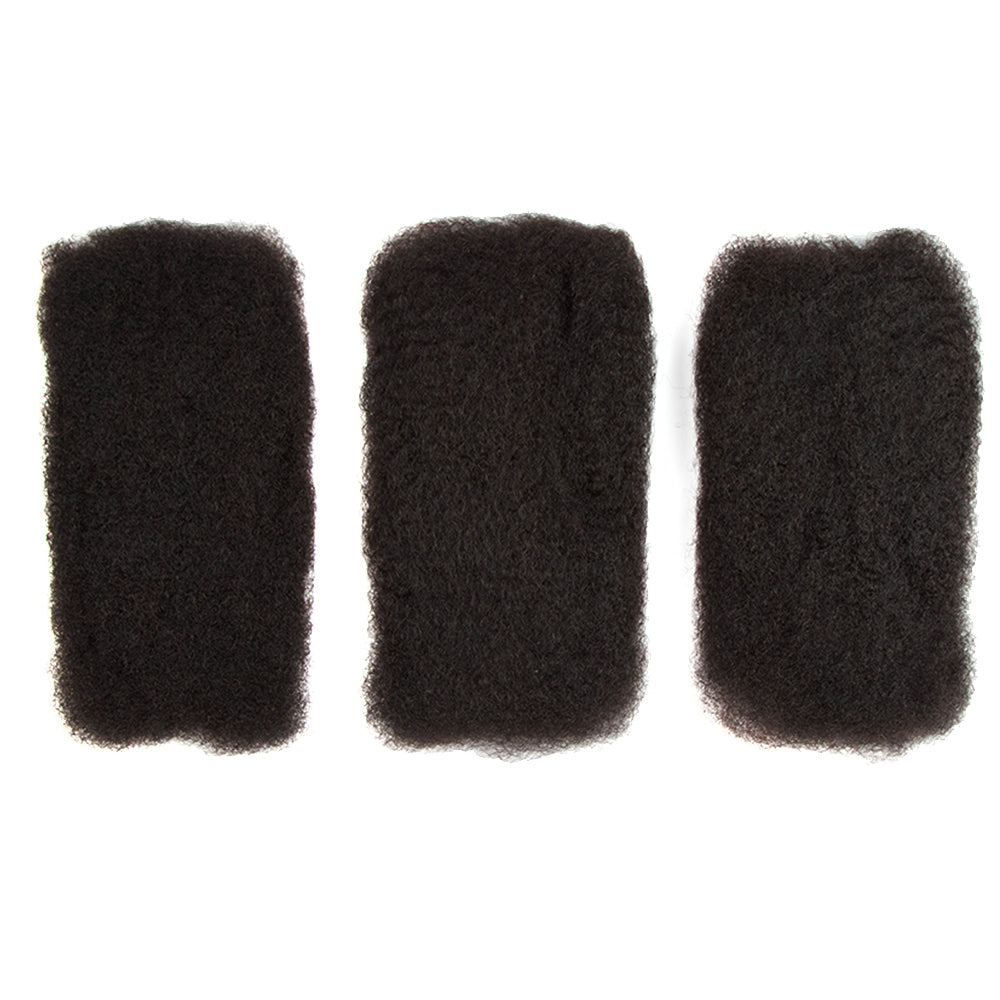 Onimehair™ #Auburn Brown+#1B Two Colors Afro Kinky Bulk Human Hair For Braiding DreadLock