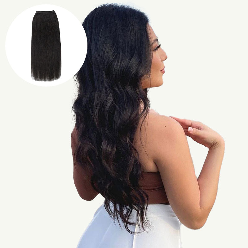 Natural Black (1B) Sew-In Weft Hair Extensions (80g-110g)
