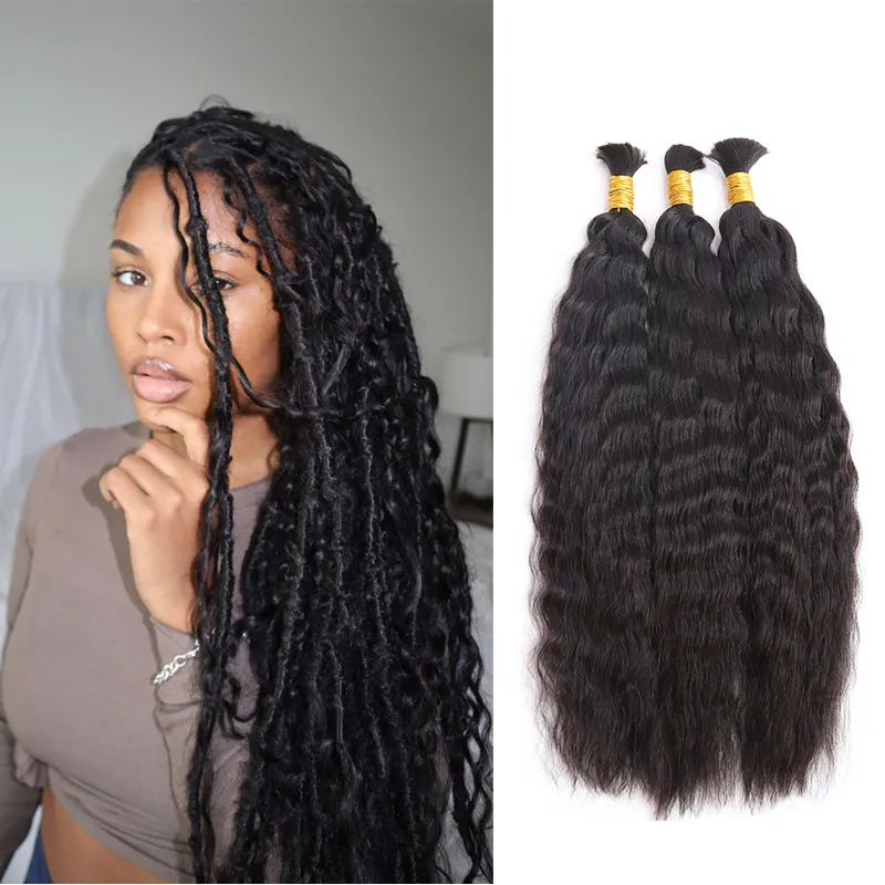 Wet & Wavy Bulk Hair Extensions for Braiding - Onime Hair