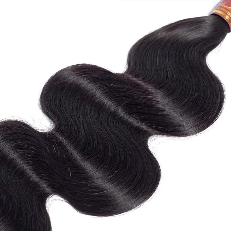 Body wave bundles of 10A grade 100% human virgin hair extensions by ONIMEHAIR in natural flowing waves.