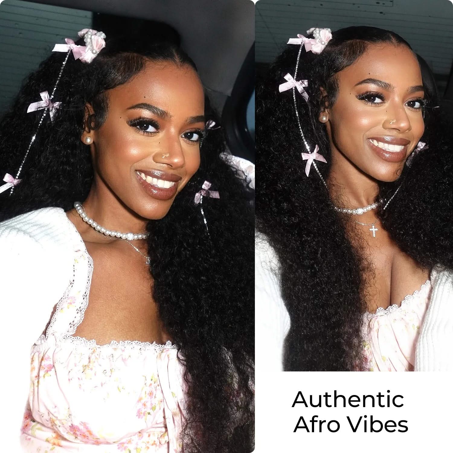 Burmerse 100% unprocessed Brazilian curly hair bundles in natural curls.