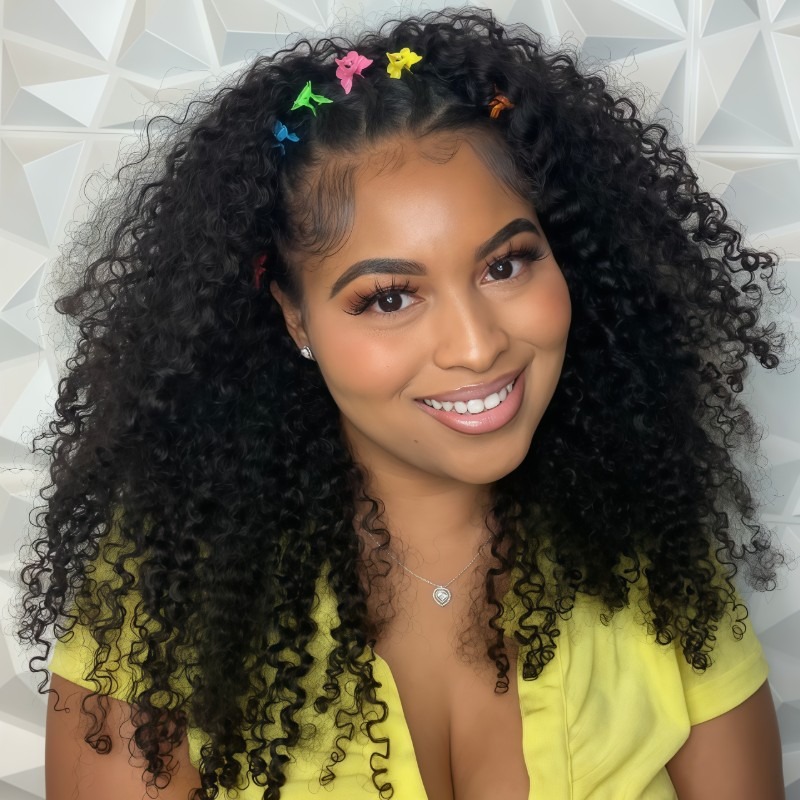 Onimehair™Kinky Curly Clip-In Extensions  –  100% Authentic Human Hair
