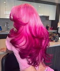 Onimehair™ 250% Density Ombre  Pink Red13x4 Lace Front Body Wave Human Hair Wigs
