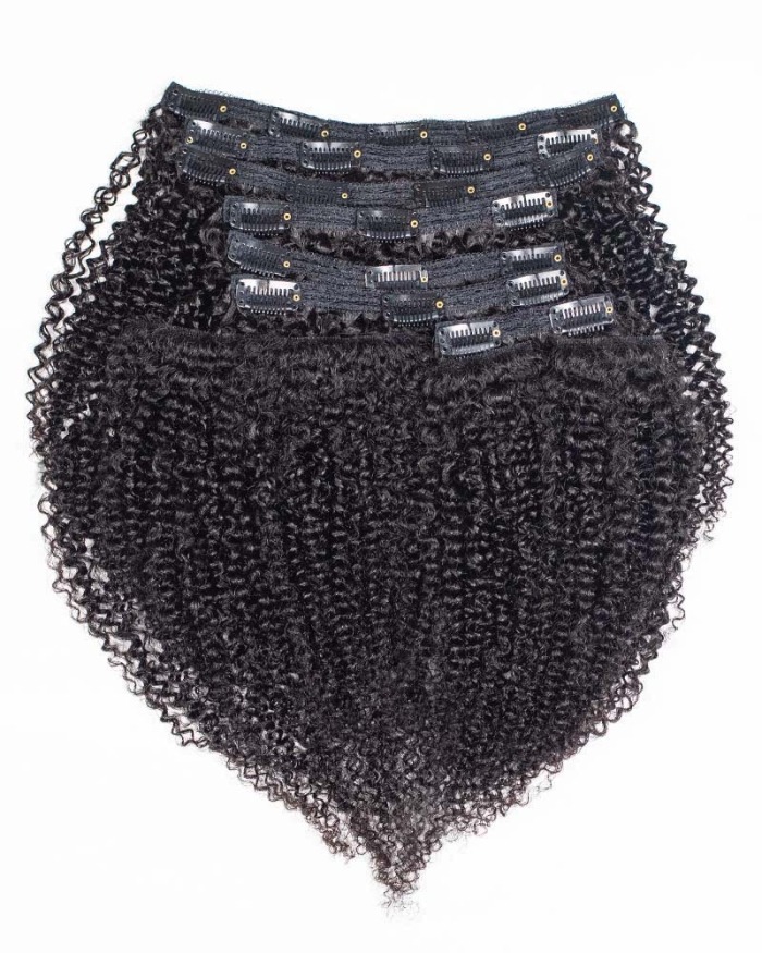 Onimehair™Kinky Curly Clip-In Extensions  –  100% Authentic Human Hair