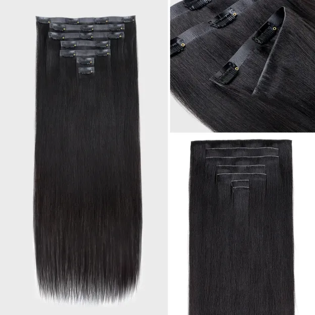 Onime Body Wave / Yaki Straight / Kinky Curly / Kinky Straight / Straight Ultra Invisi Edges Clip in Hair Extensions