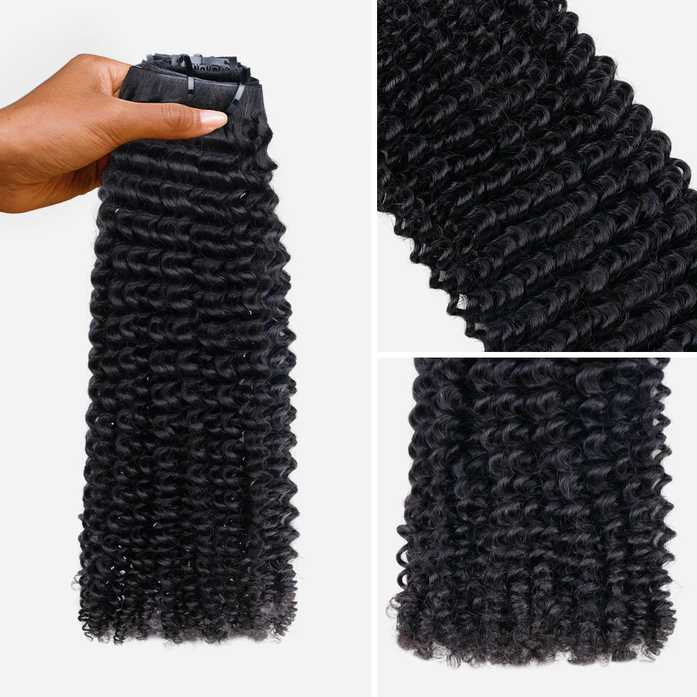 Onime Body Wave / Yaki Straight / Kinky Curly / Kinky Straight / Straight Ultra Invisi Edges Clip in Hair Extensions