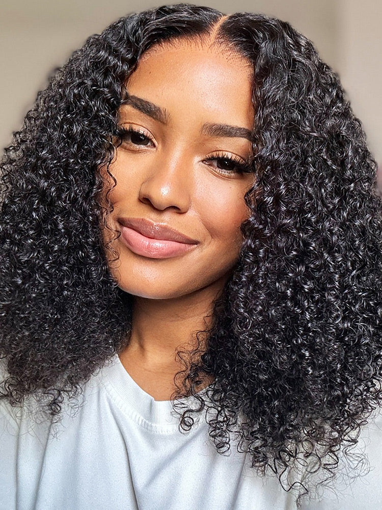 Onimehair™ Pre-bleached onimehair Curly 7x5 Pre-cut HD Lace Wear Go Glueless Wig
