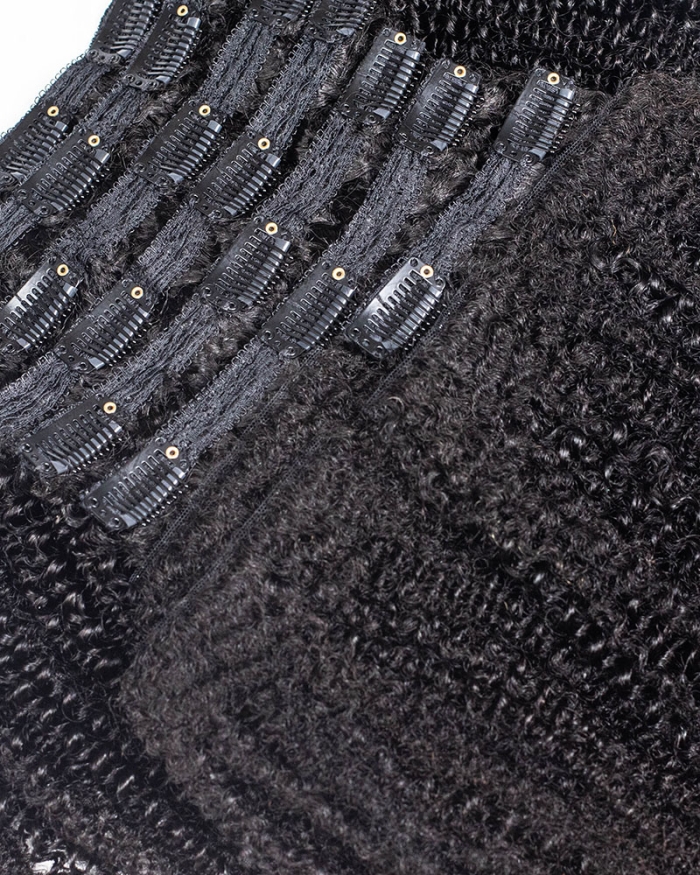 Onimehair™Kinky Curly Clip-In Extensions  –  100% Authentic Human Hair