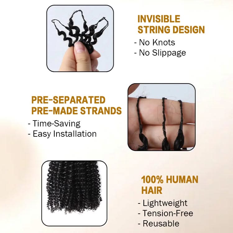 Kinky Curly Crochet Hair Extension  Human Hair Extensions - Onime Hair