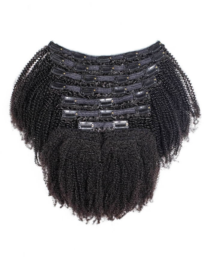 Onimehair™Kinky Curly Clip-In Extensions  –  100% Authentic Human Hair
