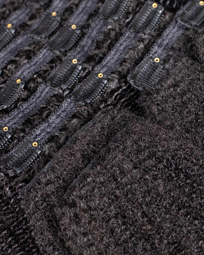 Onimehair™Kinky Curly Clip-In Extensions  –  100% Authentic Human Hair