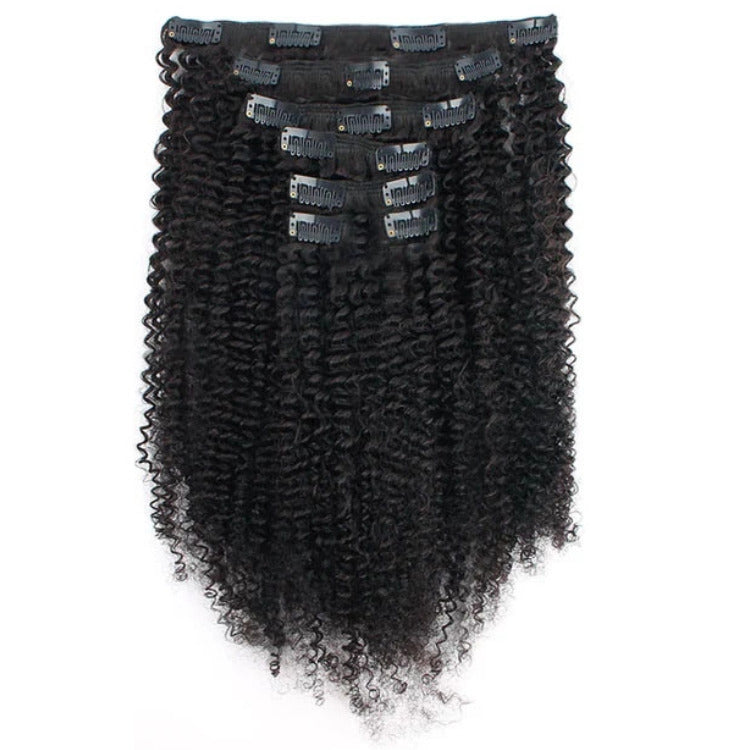 Kinky Curly Clip-In Hair Extensions For Black Women Full & Voluminous Look