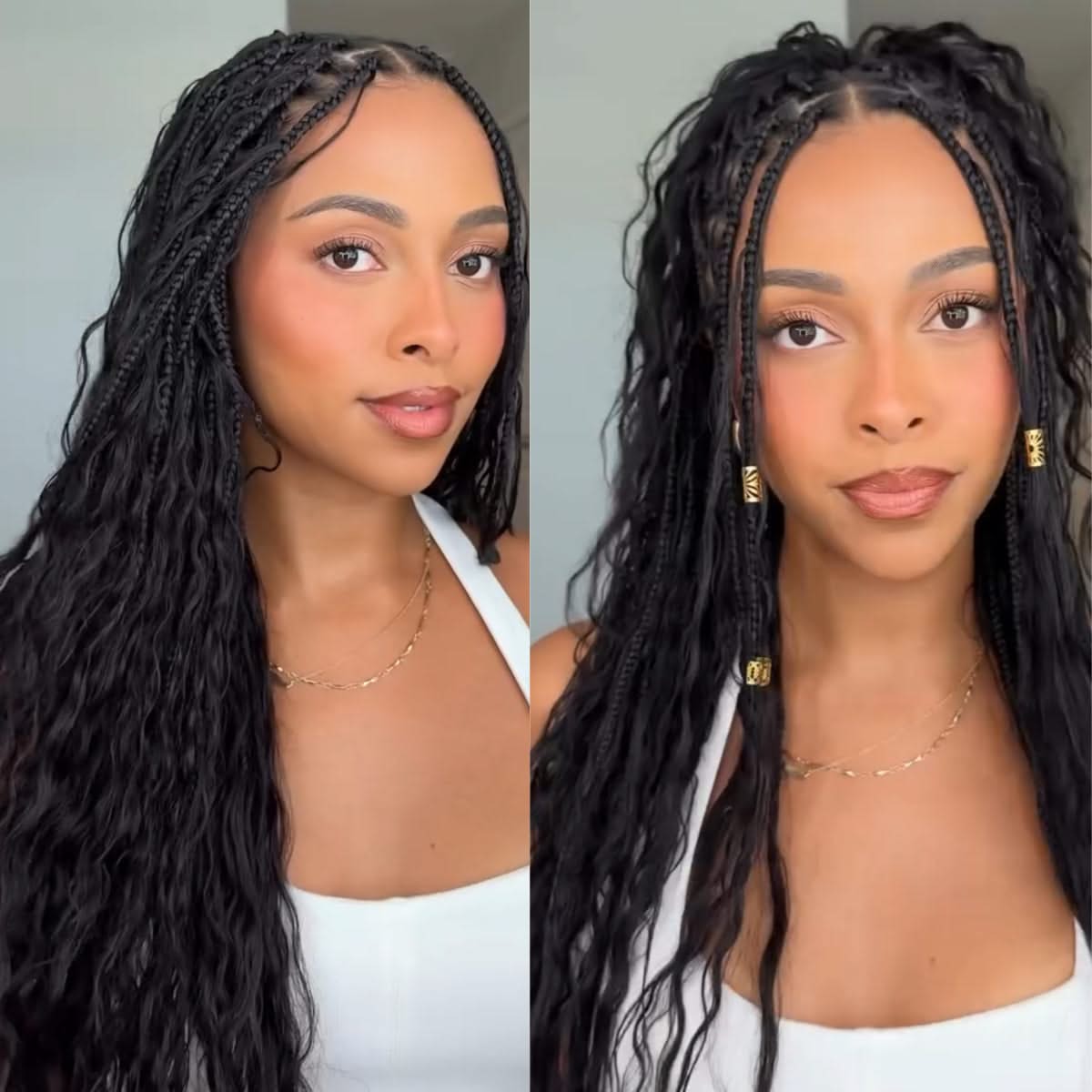 Loose Deep Wave Bulk Human Braiding Hair Extensions Natural Color - Onime Hair