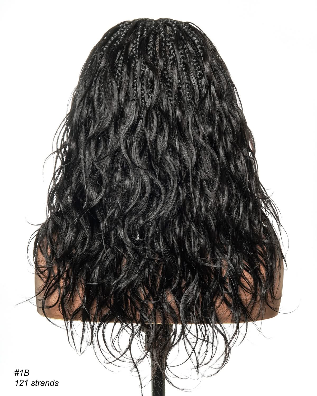 Michelle -  Salon-Style Braided Wig Bora Bora Human Hair Body Wave Pre Bleached Swiss HD Full Lace Boho Box Braids - Onime Hair