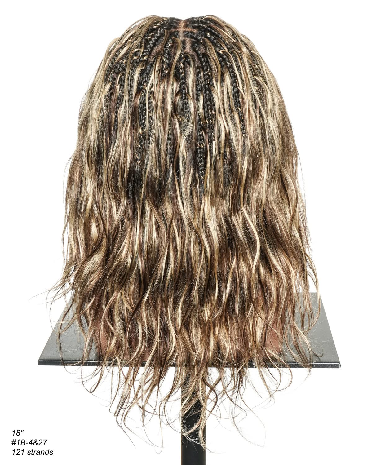 Michelle -  Salon-Style Braided Wig Bora Bora Human Hair Body Wave Pre Bleached Swiss HD Full Lace Boho Box Braids - Onime Hair