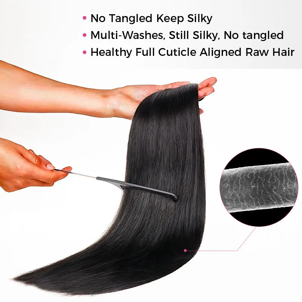 Onime Raw Hair Bundles Body Wave 3pcs Hair Wefts Human Hair