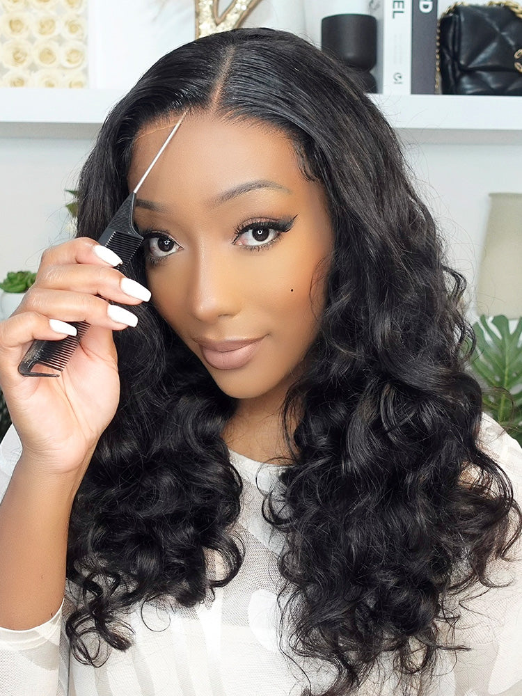 Onimehair™ Ocean Wave Glueless Wear Go Wig Pre-cut HD Lace Wig Pre-plucked