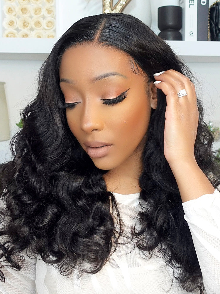 Onimehair™ Ocean Wave Glueless Wear Go Wig Pre-cut HD Lace Wig Pre-plucked