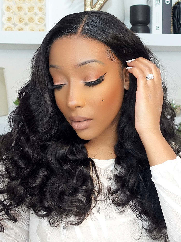 Onimehair™ Ocean Wave Glueless Wear Go Wig Pre-cut HD Lace Wig Pre-plucked