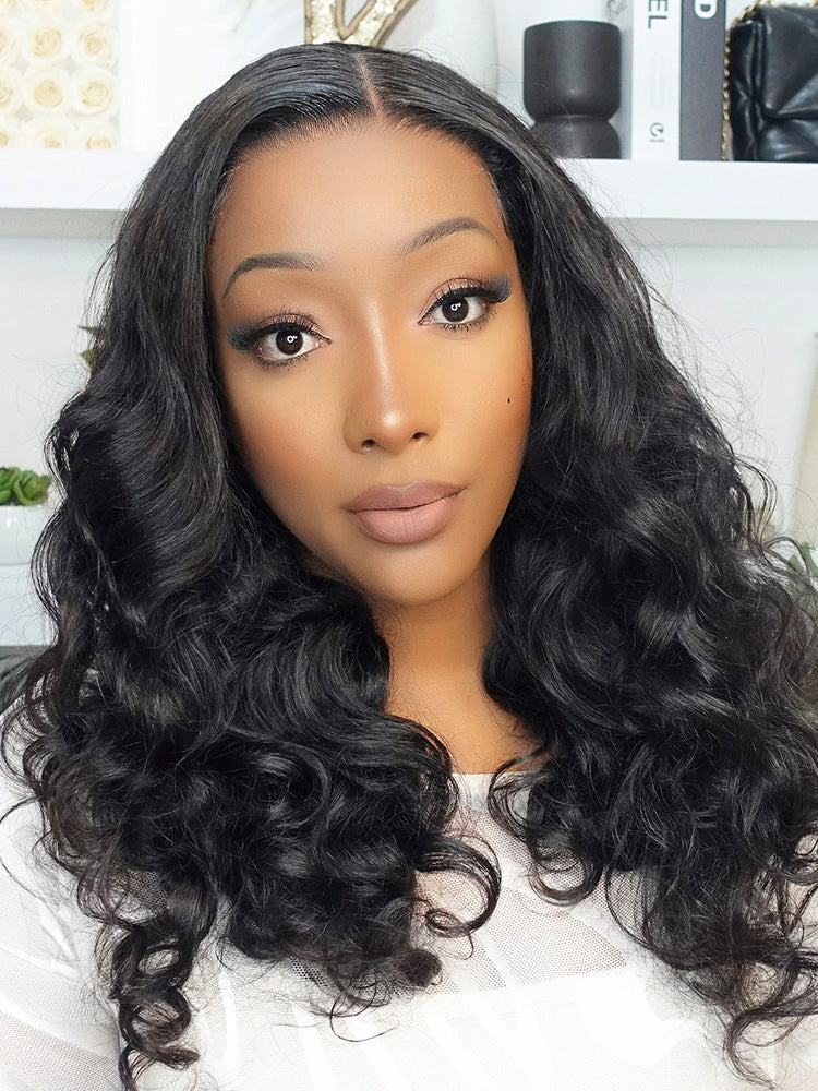 Onimehair™ Ocean Wave Glueless Wear Go Wig Pre-cut HD Lace Wig Pre-plucked