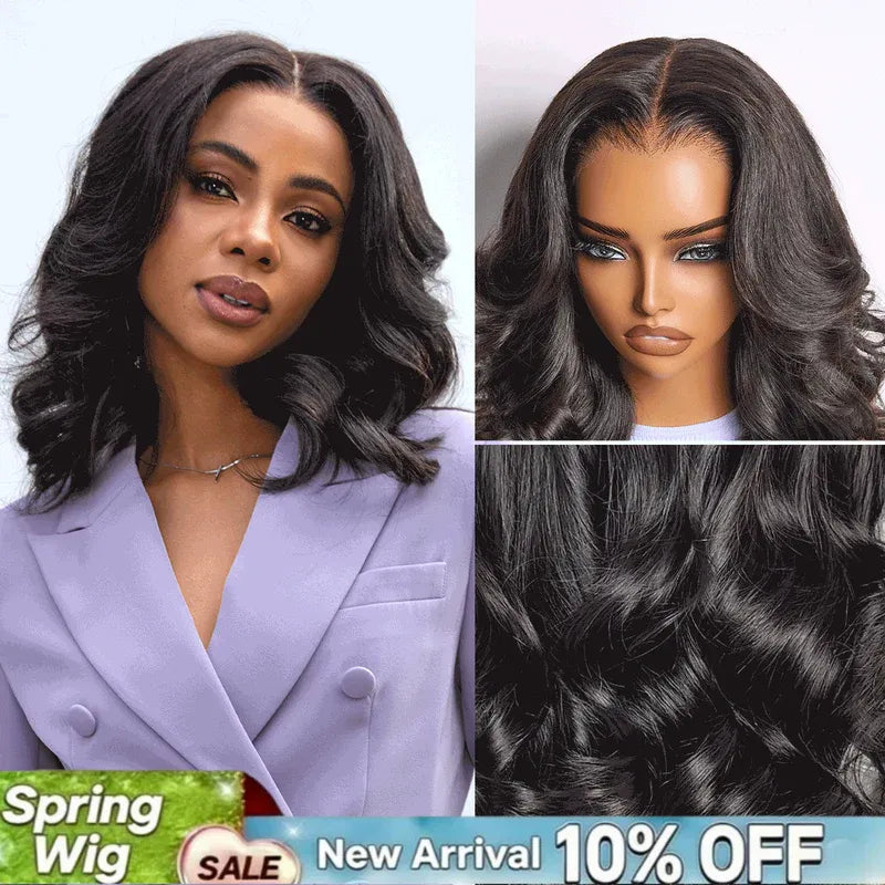 oimehair Wavy bob wig