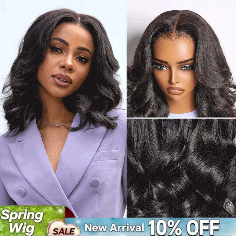oimehair Wavy bob wig