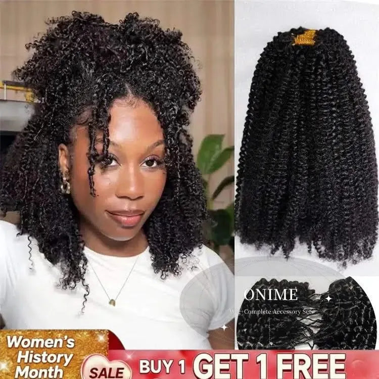 onimehair Afro Curly Crochet Hair