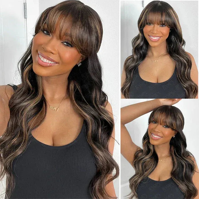 onimehair Body Wave Wig with Bangs