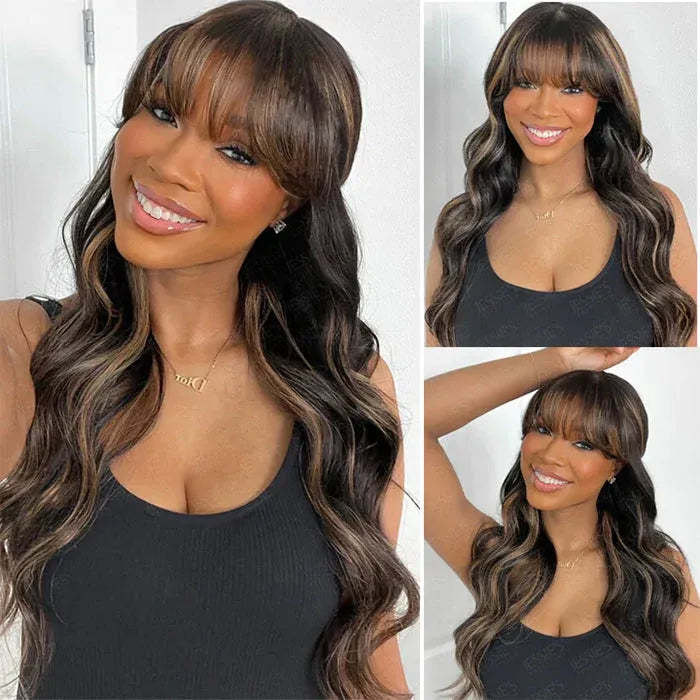 onimehair Body Wave Wig with Bangs
