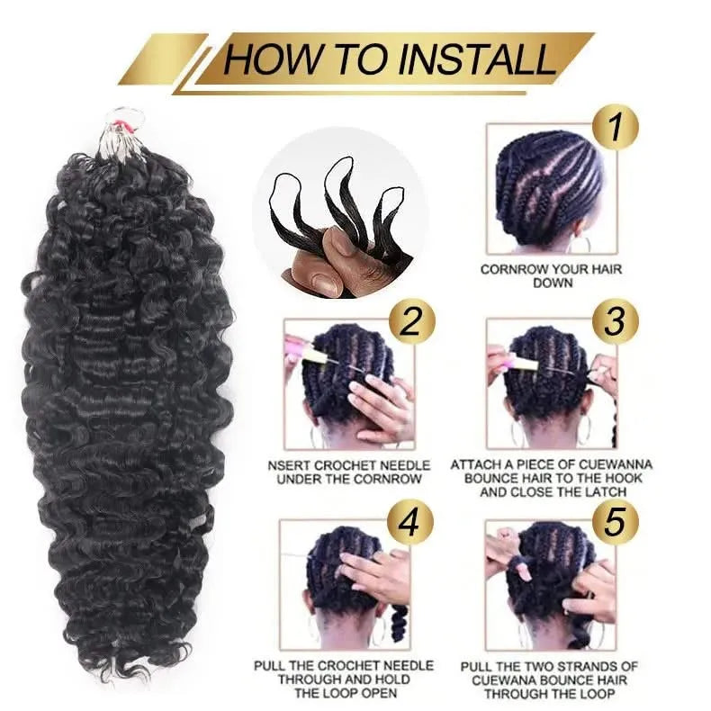 onimehair Burmese Curly Crochet Hair5.0