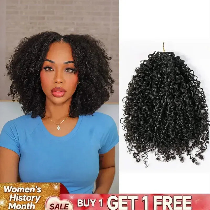 onimehair Kinky Curly Crochet Hair