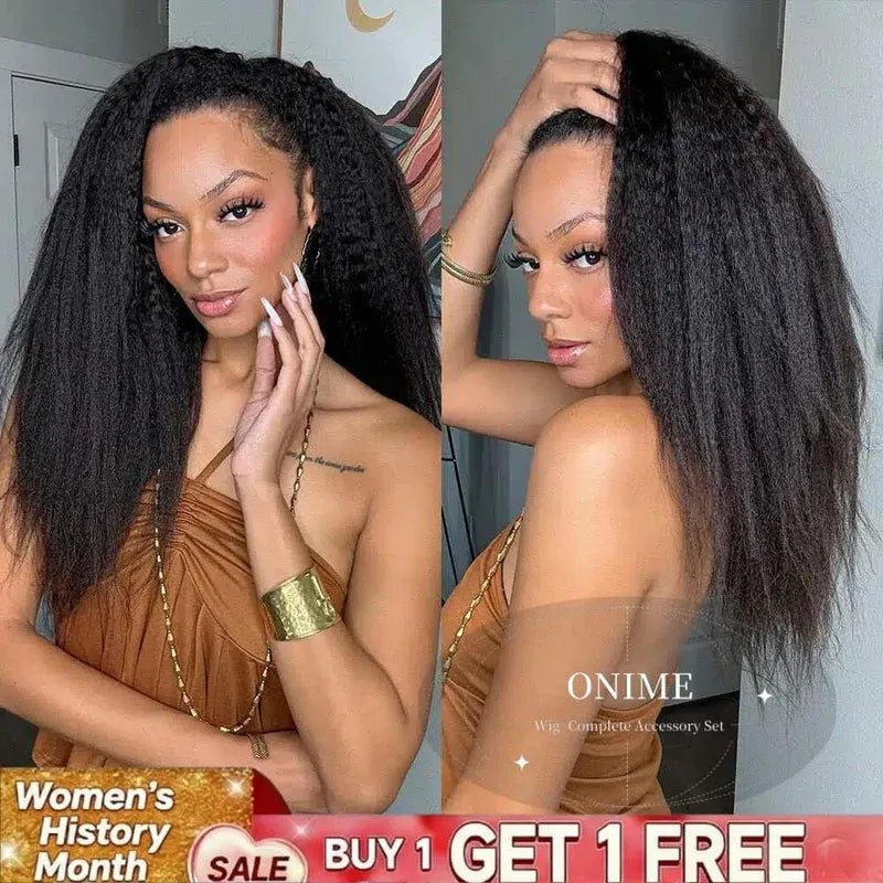 onimehair Kinky Straight Crochet hair