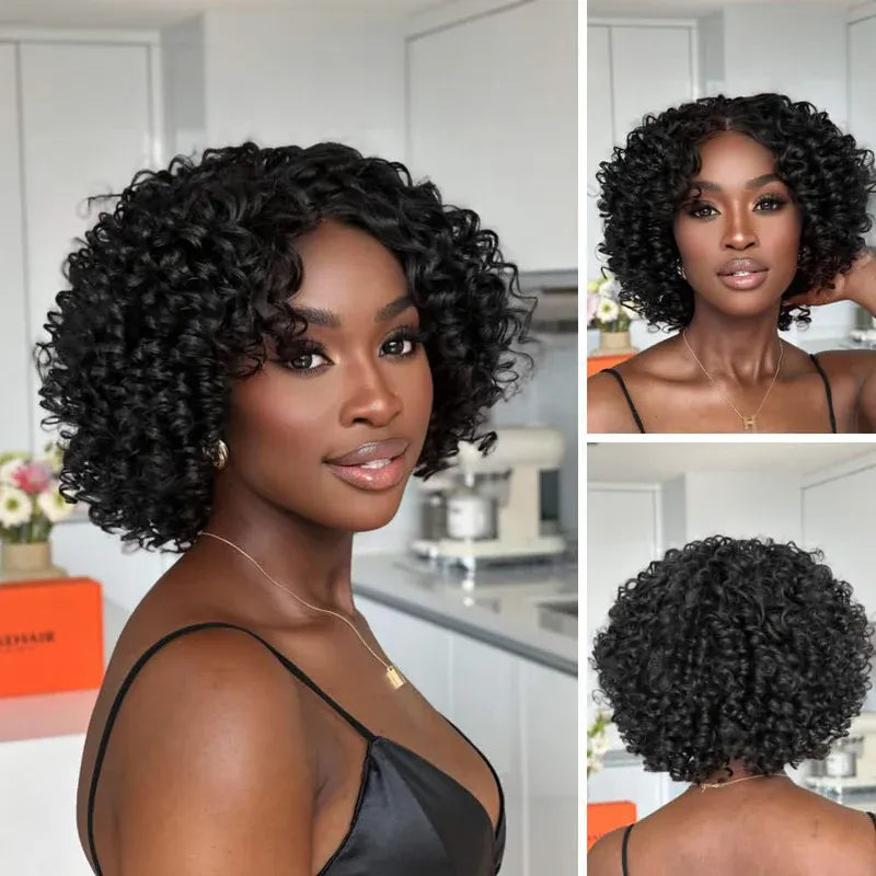 onimehair Retro Curly bob wig