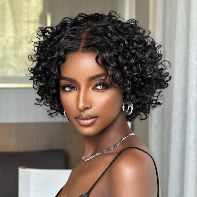 onimehair Retro Curly bob wig2.0