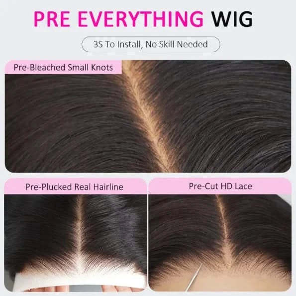Limited Design | Layered Cut Glueless 5×5 Closure Lace Bob Wig Side Part Wear & Go 200% Density - Onime Hair