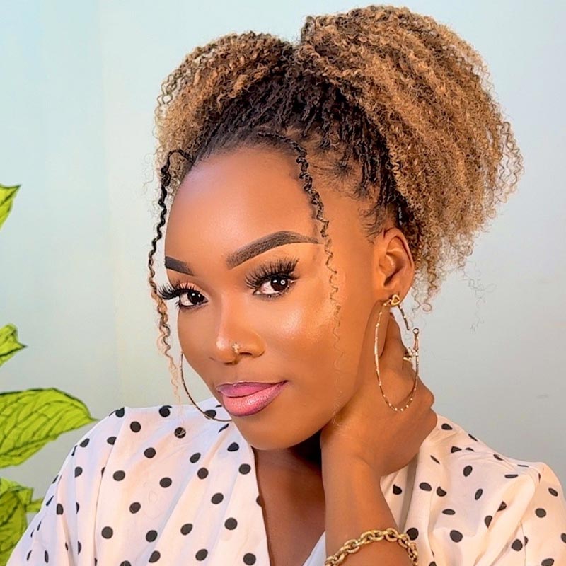 Onimehair™ Ombre Spring Twist Hair T1B/27 Color Type 3C 4A Hair Extensions