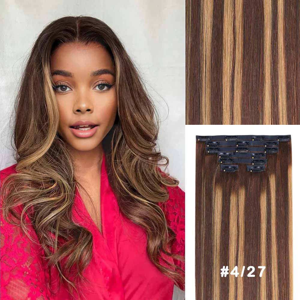 Onime Body Wave / Yaki Straight / Kinky Curly / Kinky Straight / Straight Ultra Seamless Clip in Hair Extensions