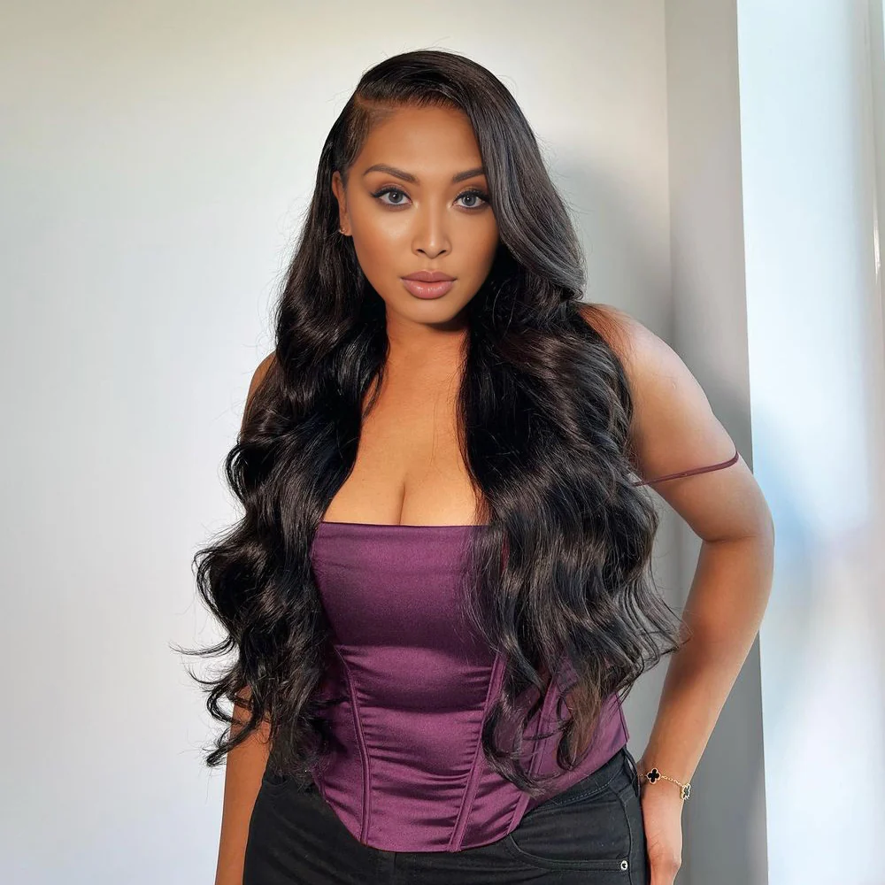 Onime Seamless Clip in Hair Extensions Super Flat Body Wave Human Hair
