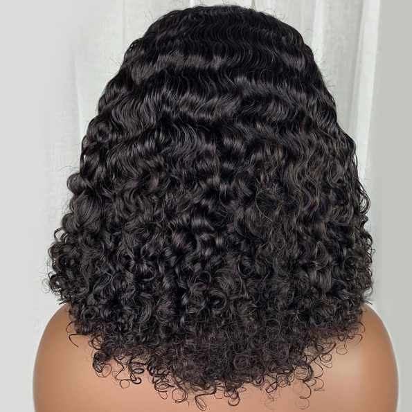 Wear Go Pre-Cut Lace Short Bouncy Curly wig Upgrade 6×5 Lace Deep Curly Glueless Wig