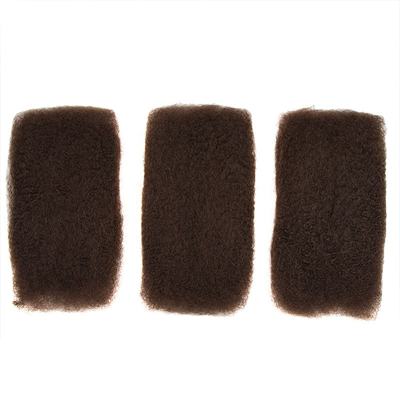 Onimehair™ #Burgundy+#4 Two Colors Afro Kinky Bulk Human Hair For Braiding DreadLock