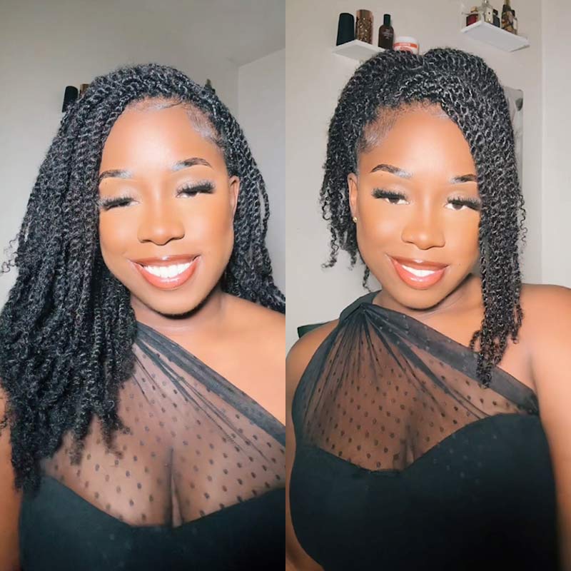 Onimehair™ 1 PC Afro kinky Bulk Hair Extensions For Braiding Dreadlock Human Hair