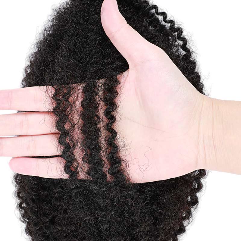 Onimehair™  Upgraded Kinky Bulk Natural Black hair 4a/3c Extensions