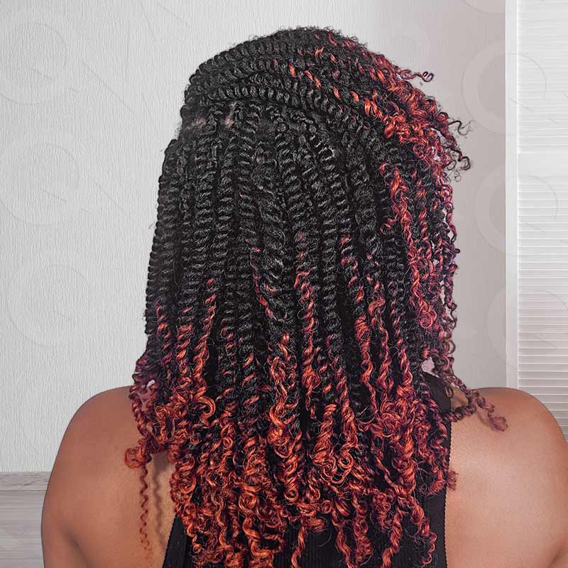 Onimehair™ Ombre Spring Twist Hair T1B/350 Color Type 3C 4A Hair Extensions